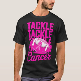 T-shirt Football Tackler Pink Ribbon Lauréats du cancer du