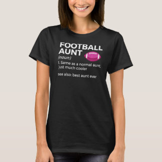 T-shirt Football Tante Définition Meilleure Tante Jamais