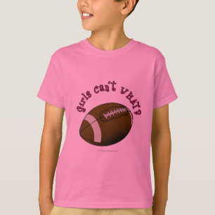 T-shirt Football - Texte rose