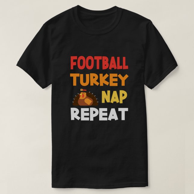 T-shirt Football Turquie Nap Répéter T Chemise (Design devant)
