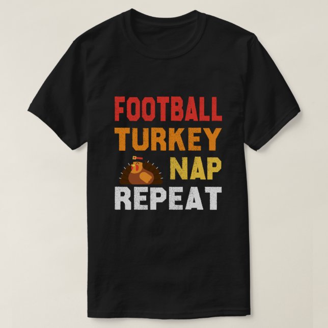 T-shirt Football Turquie Nap Répéter T Chemise (Design devant)