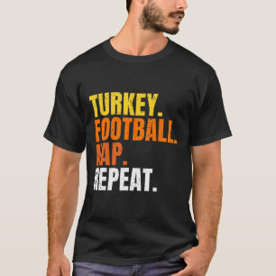 T-shirt Football Turquie Sieste Répéter Citrouille Heureux