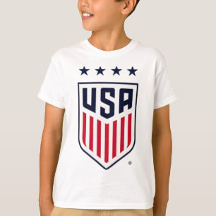 T-shirt Football Usa Crest Avant Gray Uswnt Officiellement