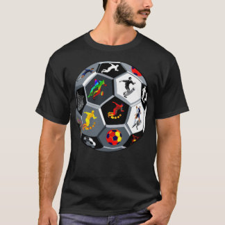 T-shirt Football vieux fun
