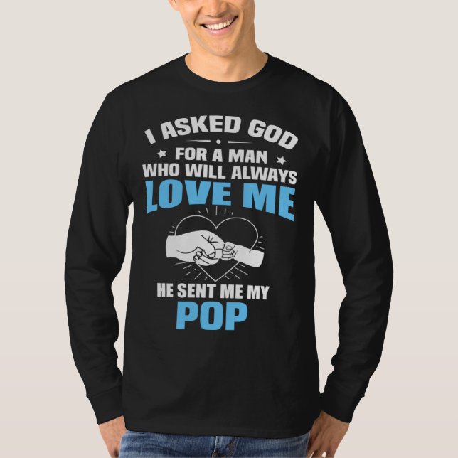T-shirt For Granddaughter Grandson From Pop (Devant)