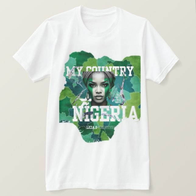 T-shirt For the Love of Naija (Design devant)