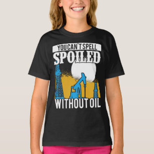 T-shirt Forage à col roulé de l'ouvrier du champ pétrol