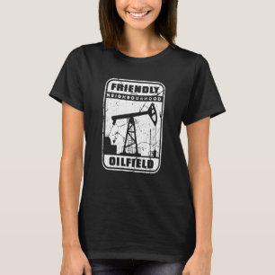 T-shirt Forage à l'huile de fracking de champs d'huile