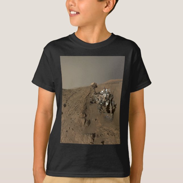 T-shirt Forage Mars Curiosity Red Martian Paysage (Devant)