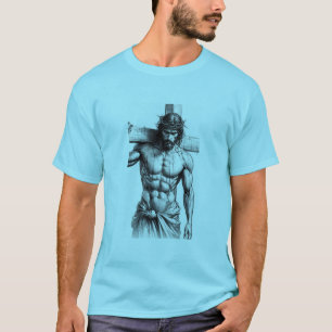 T-shirt Force crucifixion - Jésus portant la croix