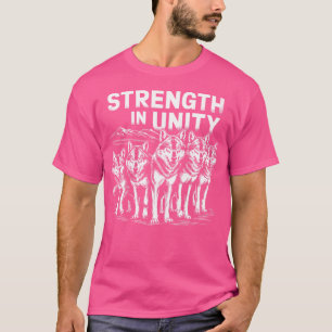 T-shirt Force Dans Le Lien Unité Du Pack Wolf Wolves