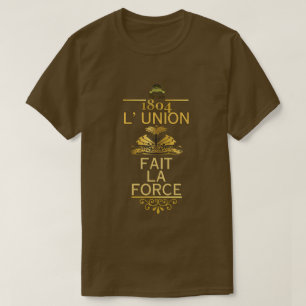 T-SHIRT FORCE DE LA DES SYNDICATS FAIT DE L (OR)