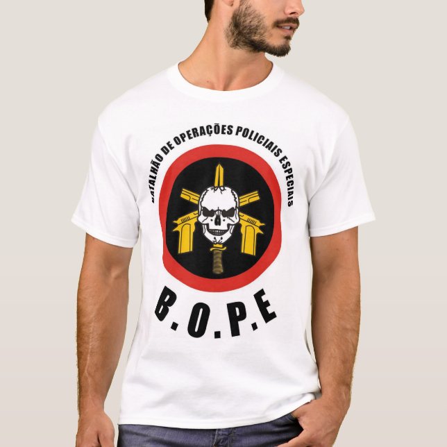 T-shirt Force de police spéciale de BOPE Tropa De Elite (Devant)