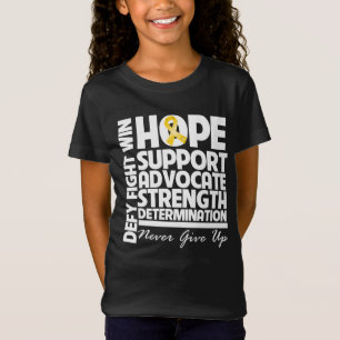 T-Shirt Force de soutien d'espoir de Cancer de