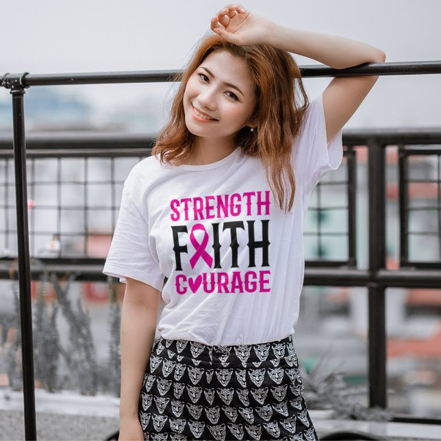 T-shirt Force et courage (Créateur téléchargé)