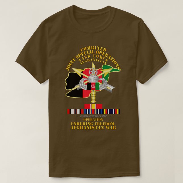 T-shirt Force opérationnelle interarmées en Afghanistan (Design devant)