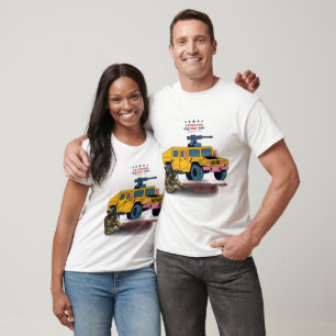 T-shirt Force par le sacrifice blanc