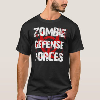 T-SHIRT FORCES DE DÉFENSE DE ZOMBI