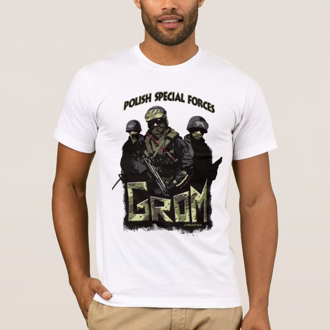 T-shirt Forces spéciales polonaises GROM (Devant)