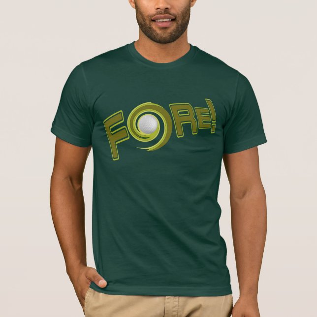 T-shirt FORE! chemise de golf personnalisée - choisir styl (Devant)