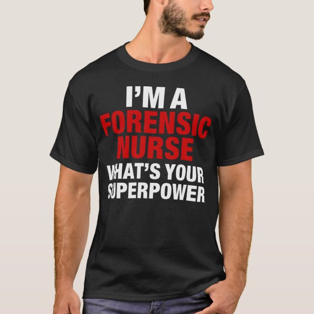 T-shirt Forensic nurse (Devant)