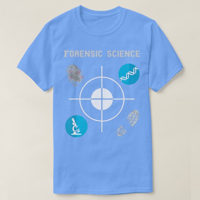 T-shirt Forensic Science  Crime Scene Evidence  (Design devant)