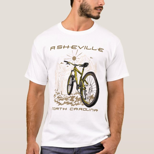 T-shirt Forest Biking Asheville North (Devant)