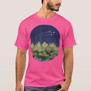 T-shirt Forest Trees Nature Lover Night Sky Wildlife Natur