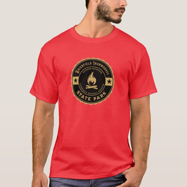 T-shirt Forest Wilderness Nature Camping Brierfield Ironwo (Devant)