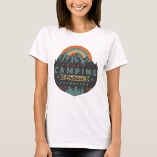 T-shirt Forêt Camping Outdoor Adventure