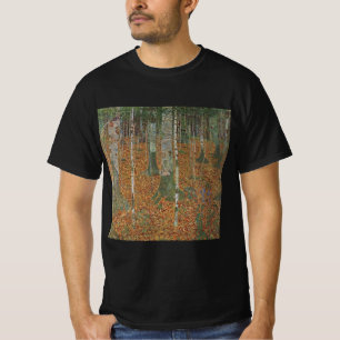 T-shirt Forêt de bouleaux par Gustav Klimt, Art Nouveau vi