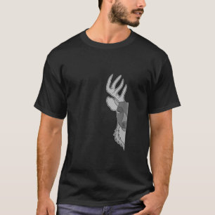 T-shirt Forêt de cerfs Portrait animal Motif Hunter Faune