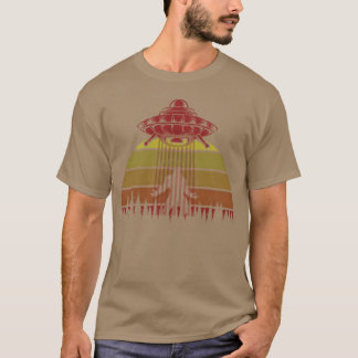 T-shirt Forêt de fantaisie familiale d'OVNI Alien
