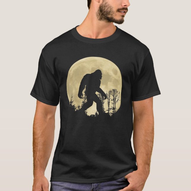 T-shirt Forêt de Pleine lune Bigfoot Sasquatch (Devant)