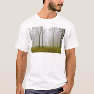 T-shirt Forêt d'Imaginaires avec brouillard et feuillage j