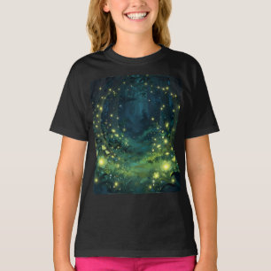 T-shirt Forêt Enchantée Lueur Nuit Magique