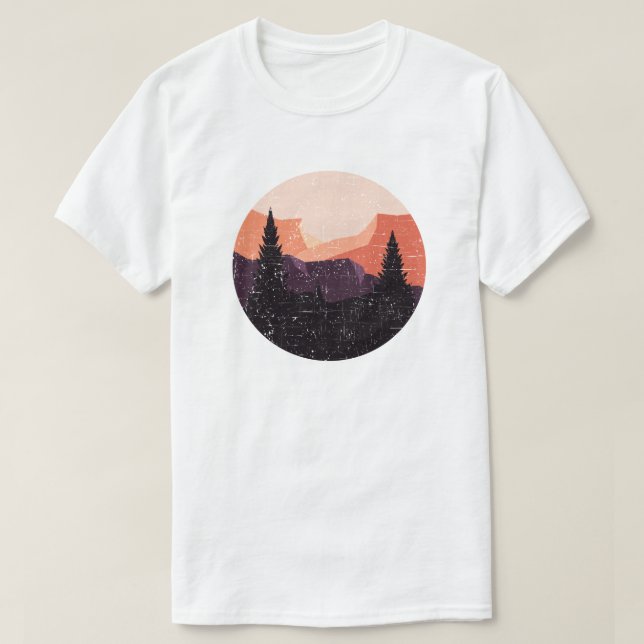 T-shirt Forêt Florale Arbre Arbre Aimant Forêt Arbre (Design devant)