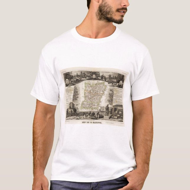 T-shirt Forêt, frontières de secteur (Devant)