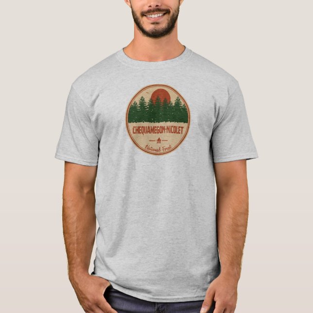 T-shirt Forêt nationale Chequamegon-Nicolet (Devant)