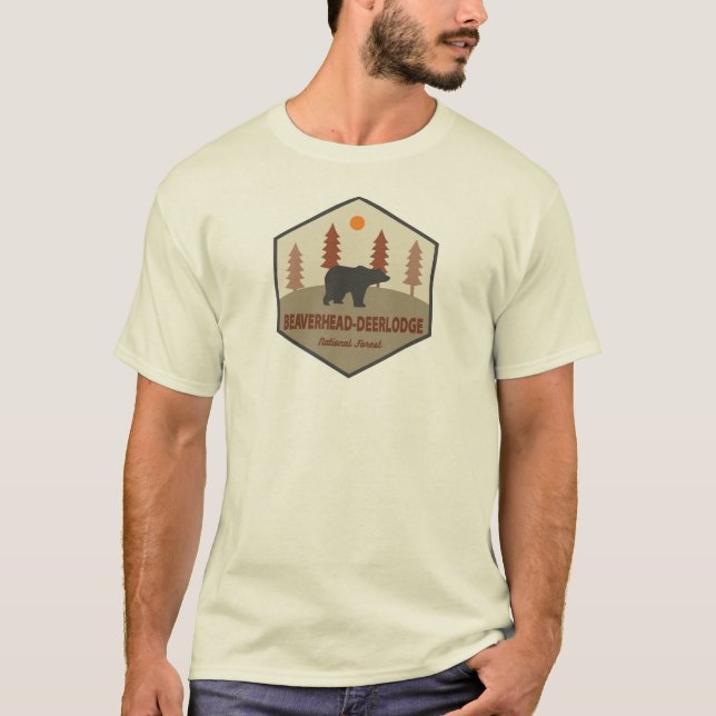 T-shirt Forêt nationale de Beaverhead-Deerlodge Montana Be (Devant)