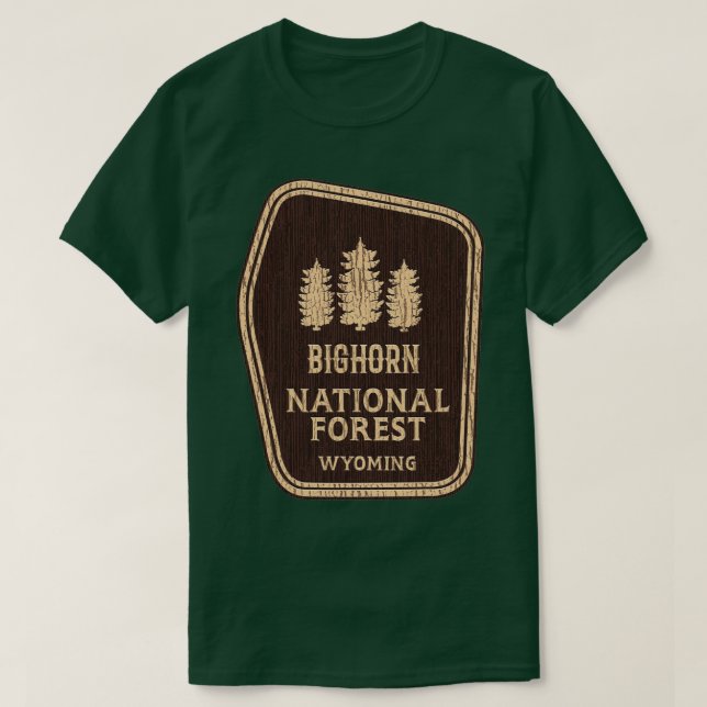 T-shirt Forêt nationale de Bighorn (Design devant)