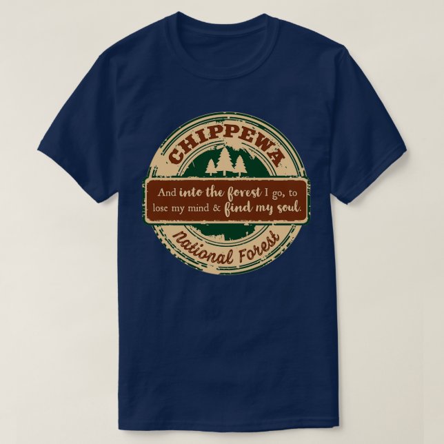 T-shirt Forêt nationale de Chippewa 2 (Design devant)