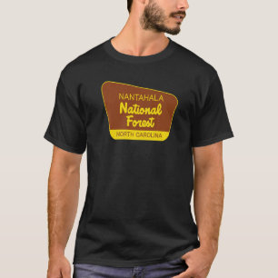 T-shirt Forêt nationale de Nantahala Caroline du Nord Retr