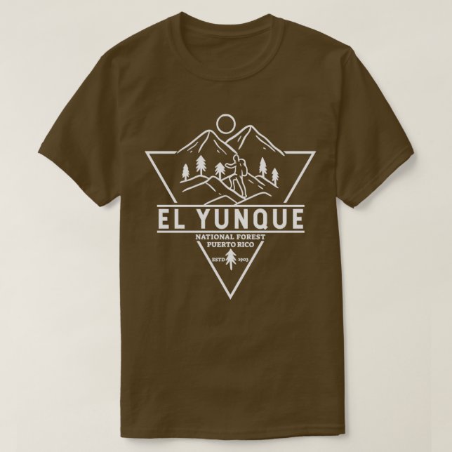 T-shirt Forêt nationale El Yunque Porto Rico Badge 1 (Design devant)