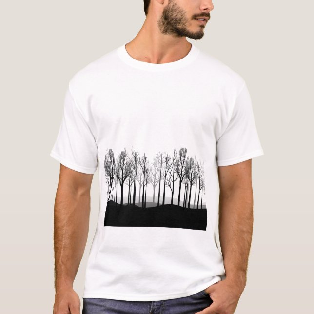 T-shirt forêt noire (Devant)
