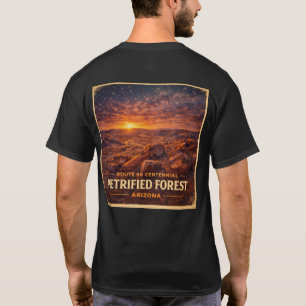 T-shirt Forêt pétrifiée Arizona Route 66 Centenaire
