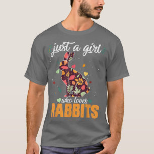 T-shirt Forêt sauvage d'animaux Juste fille qui aime les l