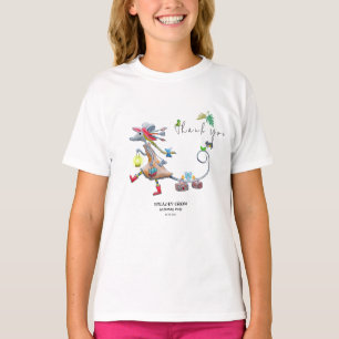 T-shirt Forêt verte tropicale animal 1er anniversaire
