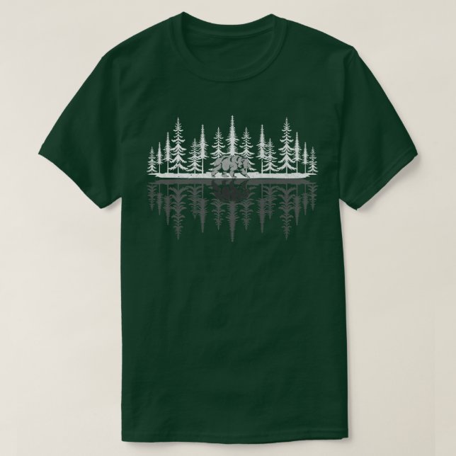 T-shirt Forêts extérieures Réflexion Faune animal être (Design devant)