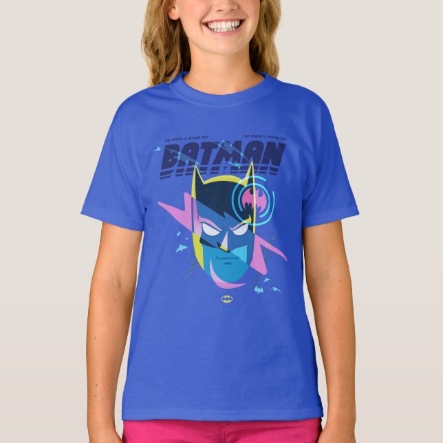 T-shirt Forever Batman Light Up Head Graphic (Devant)